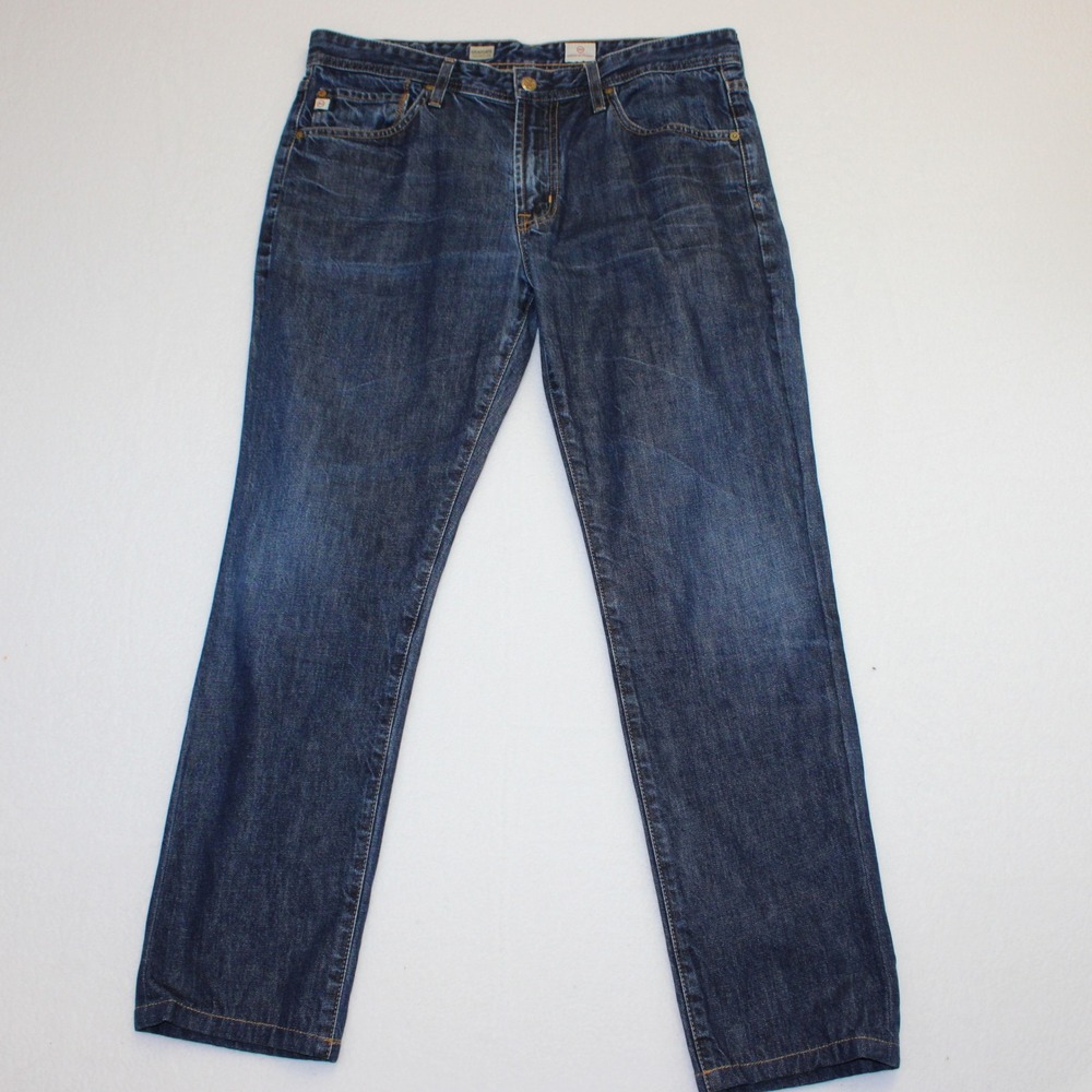 AG Adriano Goldschmied Graduate Tailored Leg Mens Jeans Dark Wash 34R 1174CRV